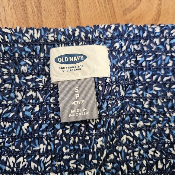 Old Navy Blue Floral A-Line Cami Sundress Dress SP - Picture 10 of 14